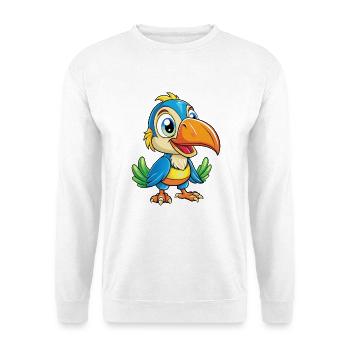 Toucan Cute Cartoon Character Kawaii Clipart - Unisex Sweatshirt - white - Front