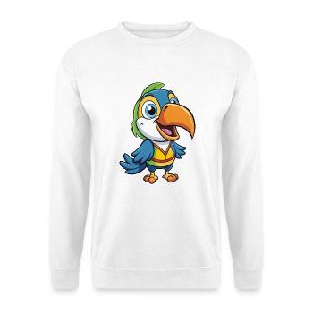 Toucan Cute Cartoon Character Kawaii Clipart - Unisex Sweatshirt - white - Front