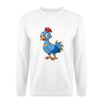 pintade mignon personnage de dessin animé Kawaii Clipart - Sweat-shirt Unisexe - blanc - Devant