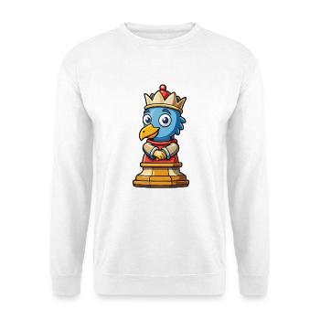 Rook Cute Cartoon Character Kawaii Clipart - Unisex Sweatshirt - white - Front