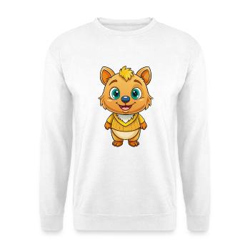 Quokka Mignon Personnage De Dessin Animé Kawaii Clipart - Sweat-shirt Unisexe - blanc - Devant