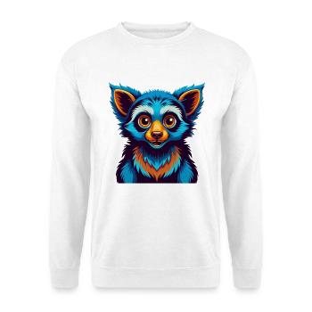 Aye Aye Bunte Kawaii Cartoon Figur Clipart - Unisex Pullover - Weiß - Vorne