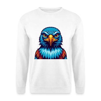 Falcon Colorful Kawaii Cartoon Character Clipart - Unisex Sweatshirt - white - Front
