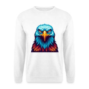 Adler Bunte Kawaii Cartoon Figur Clipart - Unisex Pullover - Weiß - Vorne