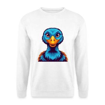 Goose Colorful Kawaii Cartoon Character Clipart - Unisex Sweatshirt - white - Front