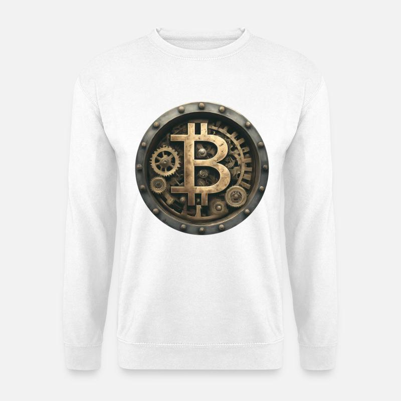 Die Bitcoin-Maschine - Unisex Pullover - Weiß
