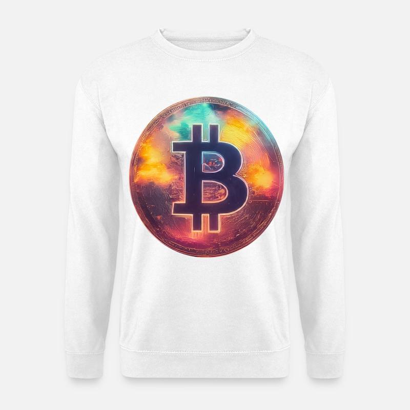 Spektakulärer Bitcoin - Unisex Pullover - Weiß