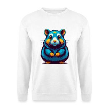 Hamster Bunte Kawaii Cartoon Figur Clipart - Unisex Pullover - Weiß - Vorne