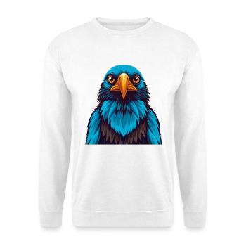 Rabe Bunte Kawaii Cartoon Figur Clipart - Unisex Pullover - Weiß - Vorne