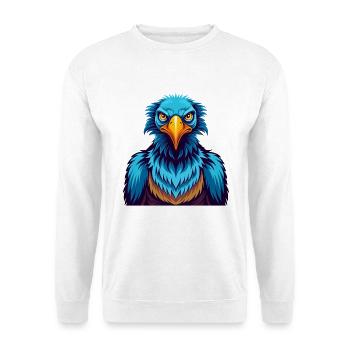Vulture Coloré Kawaii Dessin Animé Personnage Clipart - Sweat-shirt Unisexe - blanc - Devant