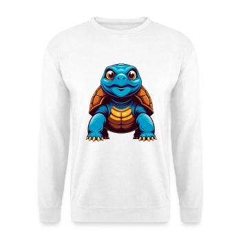 Schildkröte Bunte Kawaii Cartoon Figur Clipart - Unisex Pullover - Weiß - Vorne