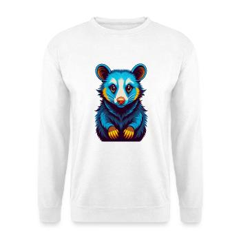 Possum Colorful Kawaii Cartoon Character Clipart - Unisex Sweatshirt - white - Front