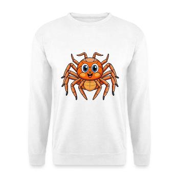 Spinne Niedliche Zeichentrickfigur Kawaii Clipart - Unisex Pullover - Weiß - Vorne