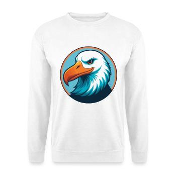 Albatross Cute Kawaii Cartoon Animal Pet Logo - Unisex Sweatshirt - white - Front