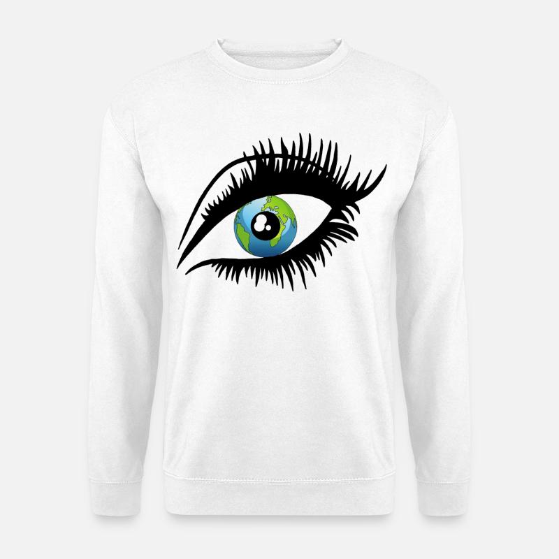 Ein weiterer Blick auf die Welt - Unisex Pullover - Weiß