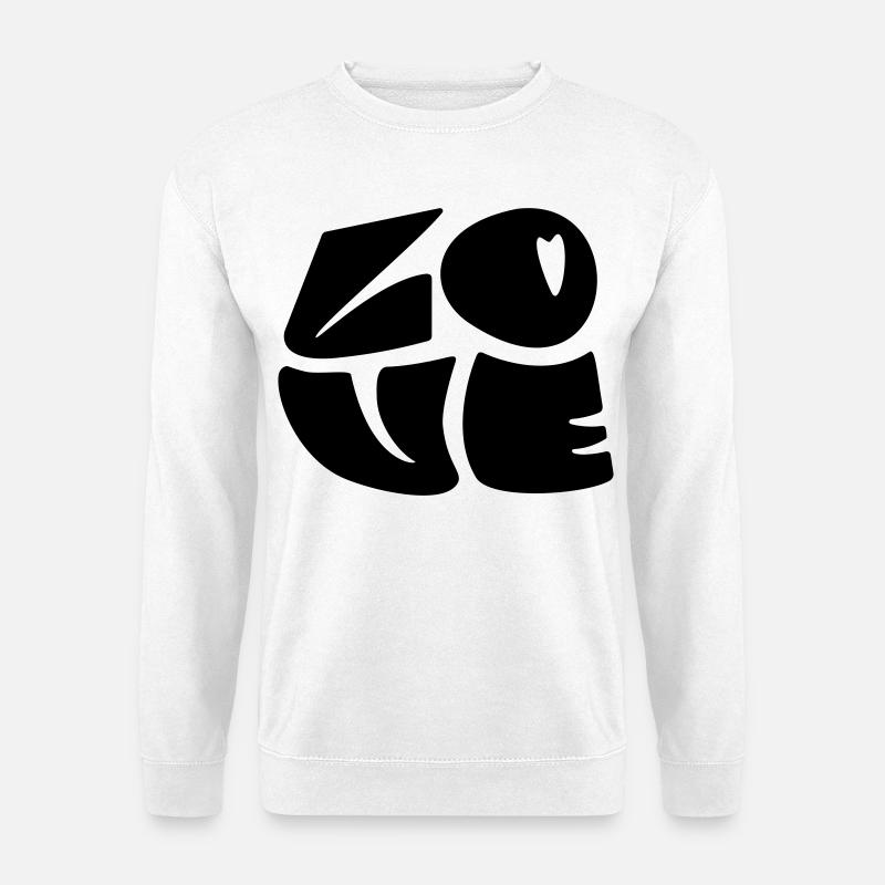 LOVE - Unisex Pullover - Weiß