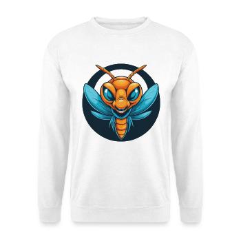 libellule mignon kawaii dessin animé animal animal logo - Sweat-shirt Unisexe - blanc - Devant