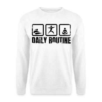 Yogi Daily Routine - Unisex Sweatshirt - white - Front