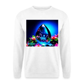 water drops - Unisex Pullover - Weiß - Vorne