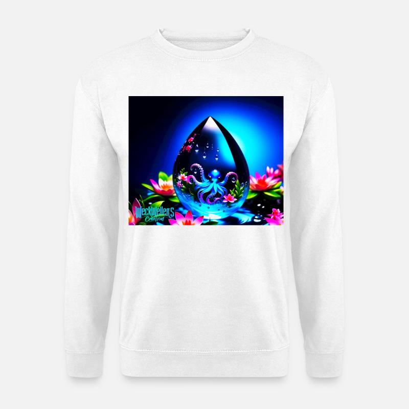 water drops - Unisex Sweatshirt - white