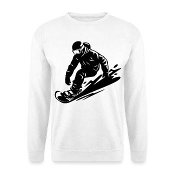 Snowboarders - Sweat-shirt Unisexe - blanc - Devant