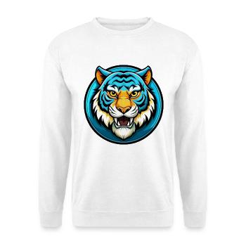 Tiger Bunte Kawaii Cartoon Figur Clipart - Unisex Pullover - Weiß - Vorne