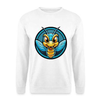 Dragonfly Colorful Kawaii Cartoon Character Animal - Unisex Sweatshirt - white - Front