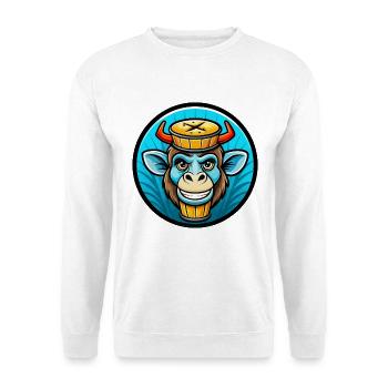 Bongo Bunte Kawaii Cartoon Figur Clipart - Unisex Pullover - Weiß - Vorne