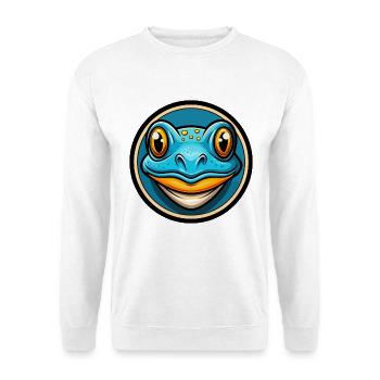 Frog Colorful Kawaii Cartoon Character Clipart Pet - Unisex Sweatshirt - white - Front