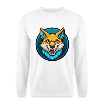 Coyote Colorful Kawaii Cartoon Character Clipart - Unisex Sweatshirt - white - Front