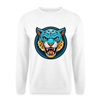 Jaguar Colorful Kawaii Cartoon Character Clipart - Unisex Sweatshirt - white - Front