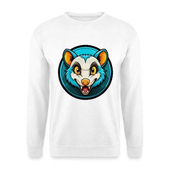 opossum coloré kawaii dessin animé personnage clipart - Sweat-shirt Unisexe - blanc - Devant