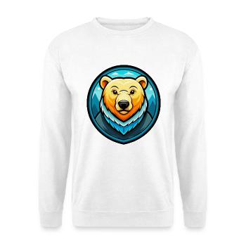 ours polaire coloré kawaii dessin animé personnage animal de compagnie - Sweat-shirt Unisexe - blanc - Devant