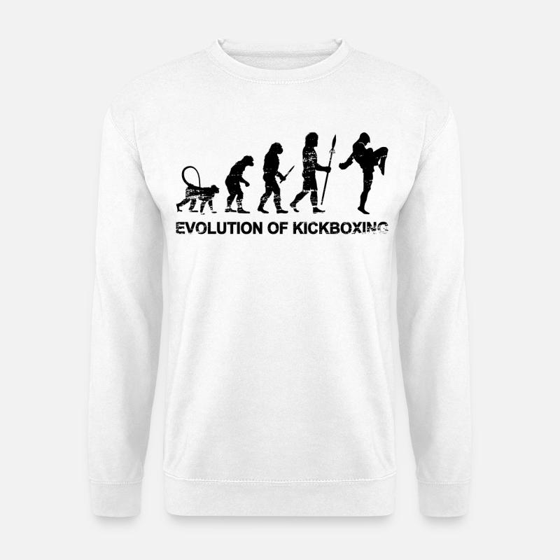 Evolution of kickboxing - Unisex Sweatshirt - white