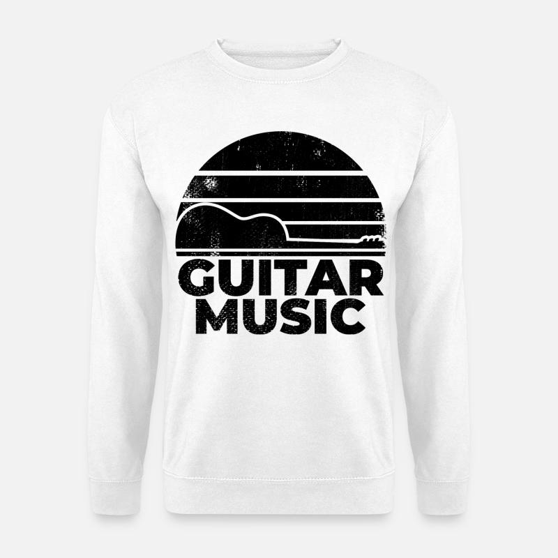Gitarrenmusik - Unisex Pullover - Weiß