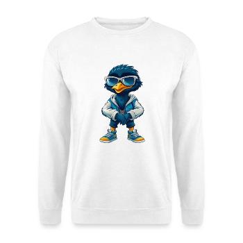 Emu Cool Cartoon Character Kawaii Clipart - Unisex Sweatshirt - white - Front