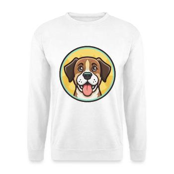Chien Ariégeois, dessin animé kawaii, clipart animal - Sweat-shirt Unisexe - blanc - Devant