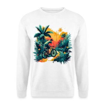 Radfahrer - Unisex Pullover - Weiß - Vorne