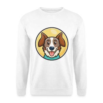 Drentsche Patrijshond Race de chien Dessin animé Kawaii animal de compagnie - Sweat-shirt Unisexe - blanc - Devant