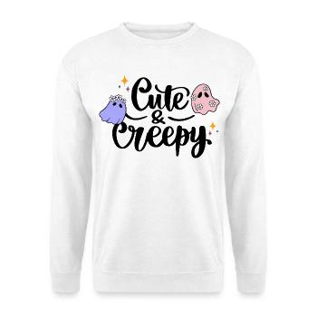 Cute and creepy - Unisex Sweatshirt - white - Front