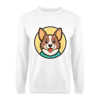 Gonczy Polski Dog Breed Cartoon Kawaii Clipart Pet - Unisex Sweatshirt - white - Front