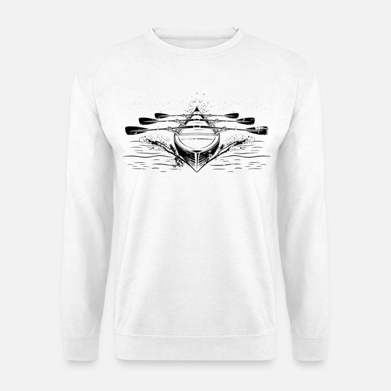 Bateau à rames de course - Sweat-shirt Unisexe - blanc