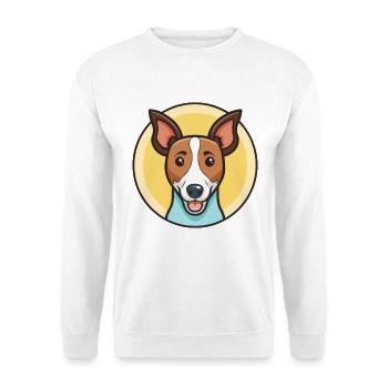 Renard Terrier Lisse Race Chien Dessin Animé Kawaii - Sweat-shirt Unisexe - blanc - Devant