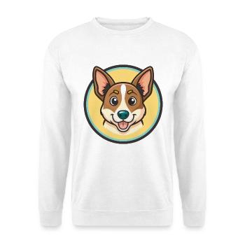 Treeing Feist Dog Breed Cartoon Kawaii Clipart Pet - Unisex Sweatshirt - white - Front
