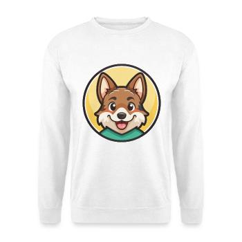 Volpino Italiano Hunderasse Cartoon Kawaii Clipart - Unisex Pullover - Weiß - Vorne