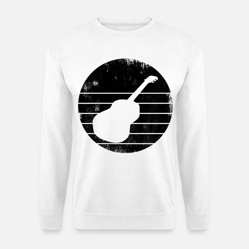 Gitarre - Unisex Pullover - Weiß