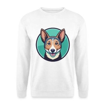 Portugiesische Podengo Pequeno Hunderasse Lustige Karikatur - Unisex Pullover - Weiß - Vorne