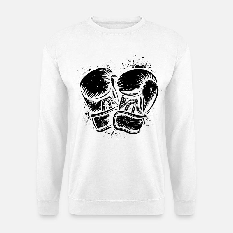 Boxhandschuhe - Unisex Pullover - Weiß