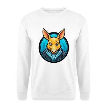 Aardvark coloré Kawaii Dessin animé Personnage Clipart - Sweat-shirt Unisexe - blanc - Devant