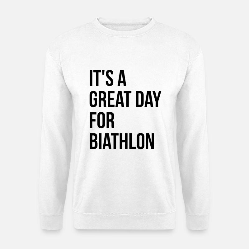 Biathlon - Unisex Pullover - Weiß